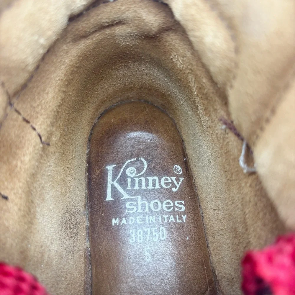 Kinney Shoes Vintage Colorado Brown Suede Italian Hiking Boots Size 5